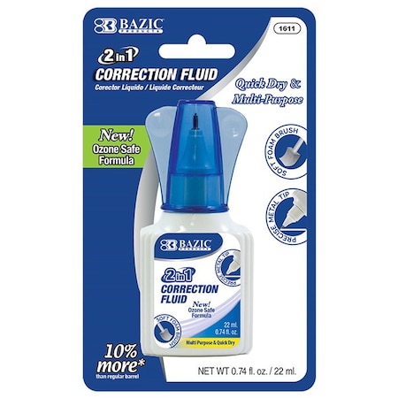 Bazic Products BAZIC CORRECTION W/FOAM BRU APP 22ML 1611B